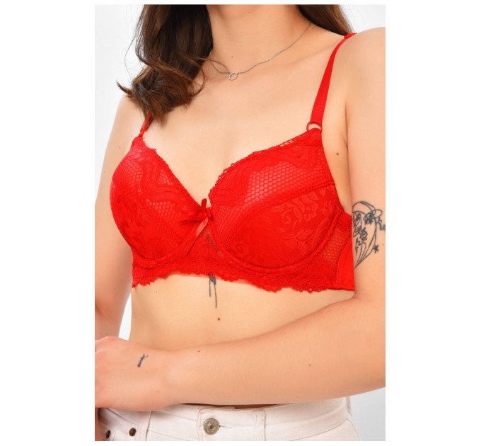 Бюстгалтер женский красного цвета чашка B 204133L