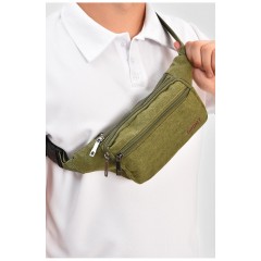 Бананка мужская текстильная цвета хаки 204311L Бананка мужская текстильная цвета хаки 204311L