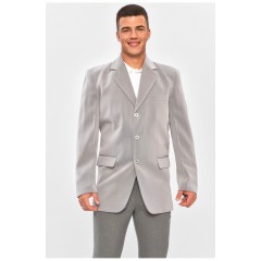 Піджак чоловічий однотонний сірого кольору 204325L