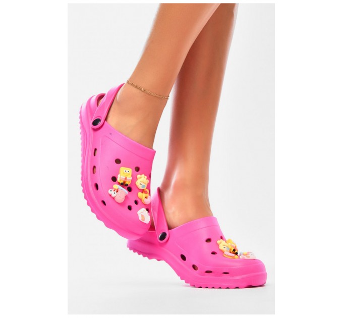 Кроксы женские розового цвета 204354L