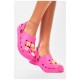 Кроксы женские розового цвета 204354L