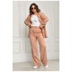 Женский костюм однотонный бежевого цвета 204567L