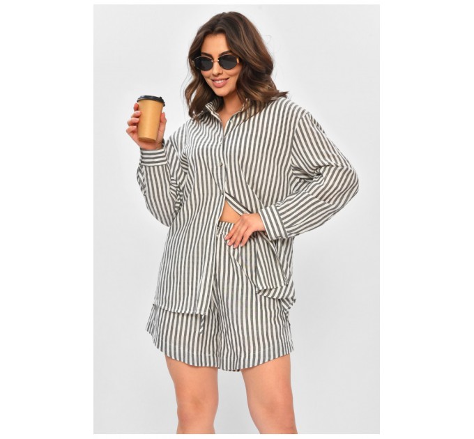 Женский костюм белого цвета с принтом 204589L