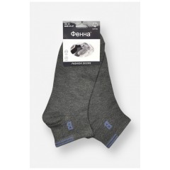 Шкарпетки чоловічі спортивні демісезонні темно-сірого кольору 204768L