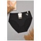 Труси жіночі напівбатальні чорного кольору 204795L
