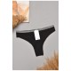 Труси жіночі однотонні чорного кольору 204823L Труси жіночі однотонні чорного кольору 204823L