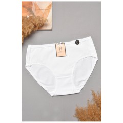 Труси жіночі напівбатальні білого кольору 204834L