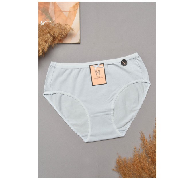 Труси жіночі напівбатальні блакитного кольору. 204835L