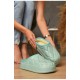 Калоші без задника утеплені м`ятного кольору 204885L