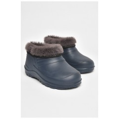 Галоші дитячі на флісі синього кольору 204906L