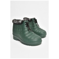 Галоши мужские на меху зеленого цвета 205040L