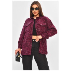 Кардиган женский фиолетового цвета на кнопках 205176L