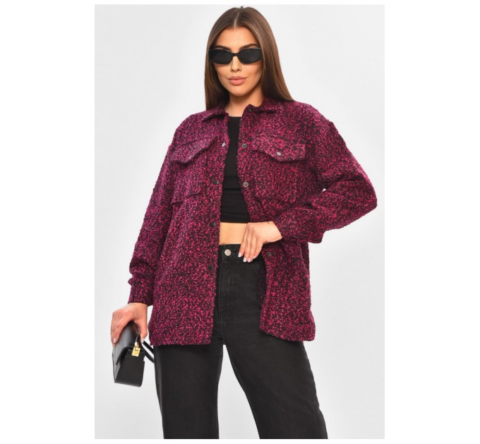 Кардиган жіночий фіолетового кольору на кнопках 205176L