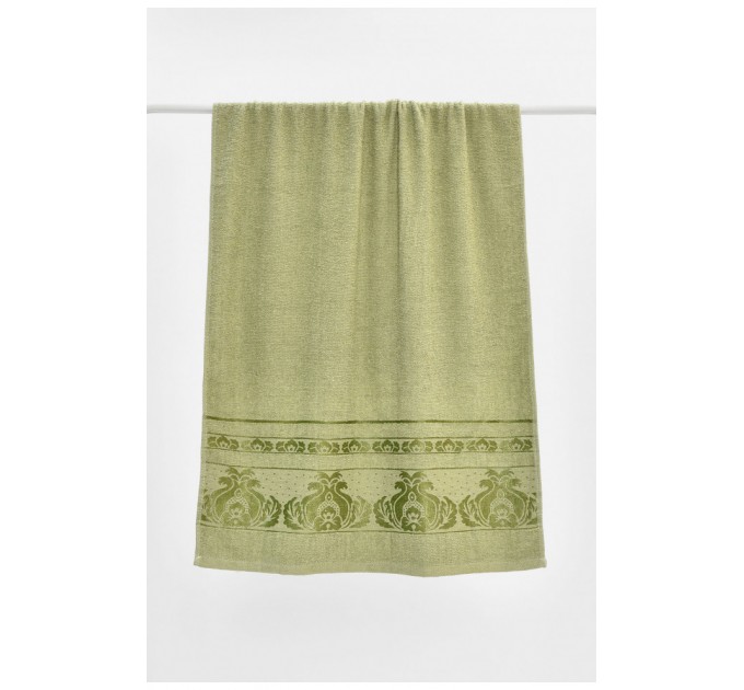 Рушник банний махровий зеленого кольору 205465L