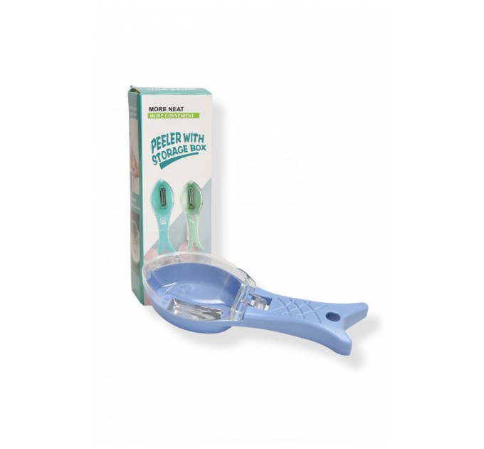 Скребок для очищення риби від луски з контейнером 205540L