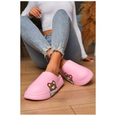Калоші без задника утеплені рожевого кольору 205561L