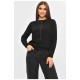 Женская кофта однотонная черного цвета 205650L