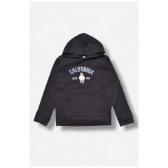 Світшот дитячий для хлопчика на флісі темно-синього кольору 206021L