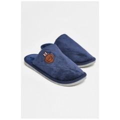 Капці кімнатні чоловічі темно-синього кольору 206362L