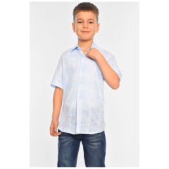 Сорочка дитяча хлопчик блакитна 148813L