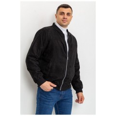 Бомбер чоловічий чорний замшевий 150670L