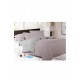 Комплект постільної білизни сірого кольору півторка 152434L