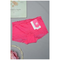 Труси жіночі з гіпюром малинового кольору розмір 40-42 154971L