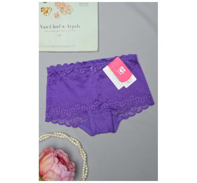 Труси жіночі гіпюрові фіолетового кольору розмір 40-42 154979L
