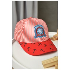 Кепка дитяча для хлопчика червоного кольору 155813L