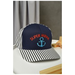 Кепка дитяча для хлопчика темно-синього кольору 155962L