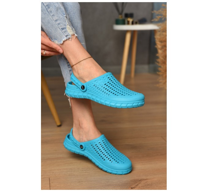 Крокси жіночі бірюзового кольору 156008L