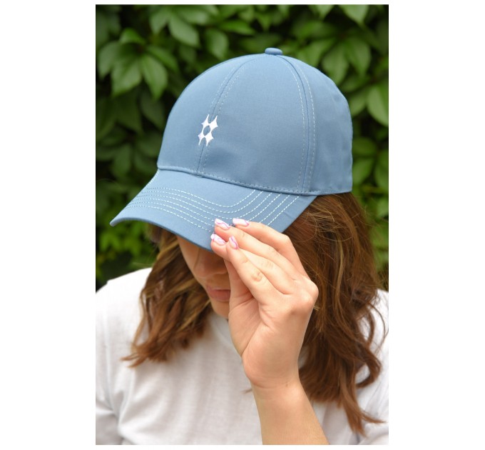 Кепка жіноча блакитного кольору 159861L