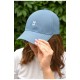 Кепка жіноча блакитного кольору 159861L