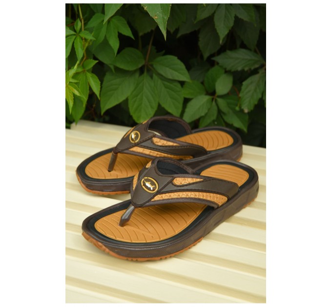 Вьетнамки подростковые для мальчика коричневого цвета 162546L