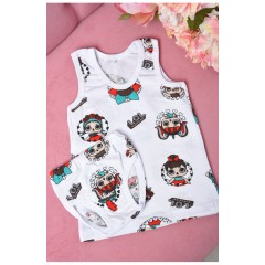 Комплект дитячий для дівчинки майка+трусики білого кольору розмір 26 162651L