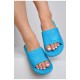 Шльопанці піна жіночі бірюзового кольору 163227L
