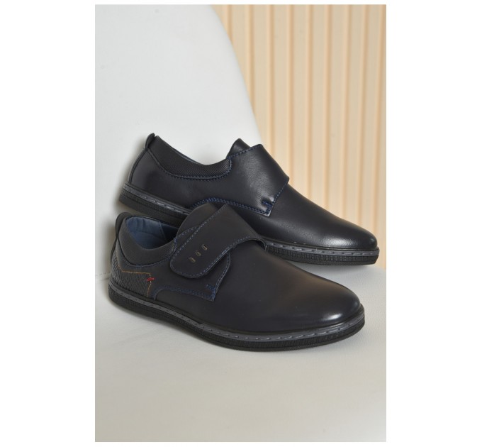 Туфлі дитячі для хлопчика темно-синього кольору 163814L