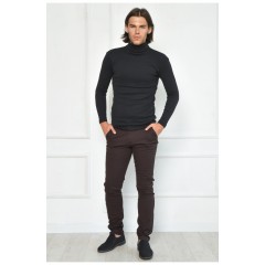 Штани чоловічі темно-коричневого кольору 163987L