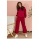 Костюм жіночій з турецької тканини петля бордового кольору 166620L