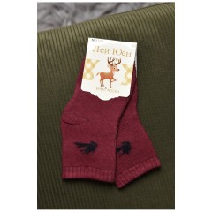 Носки детские махровые бордового цвета 167862L