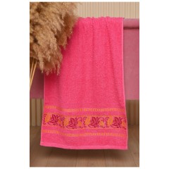 Рушник для обличчя махровий рожевого кольору 168174L
