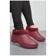 Калоші жіночі на хутрі бордового кольору 169084L