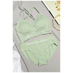 Комплект женский оливкового цвета чашка В 169411L