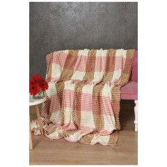 Плед бело-розового размера 150*200 169966L