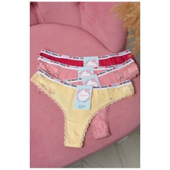 Набор женских стринг с гипюром 4 шт 171586L