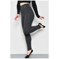 Лосини жіночі однотонні темно-сірого кольору 172407L