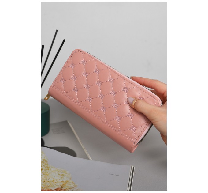 Кошелек женский из экокожи розового цвета 172990L
