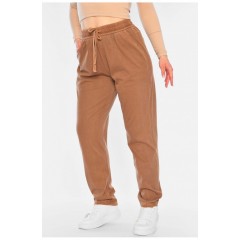 Джинсы женские полубатальные прямые бежевого цвета 173054L