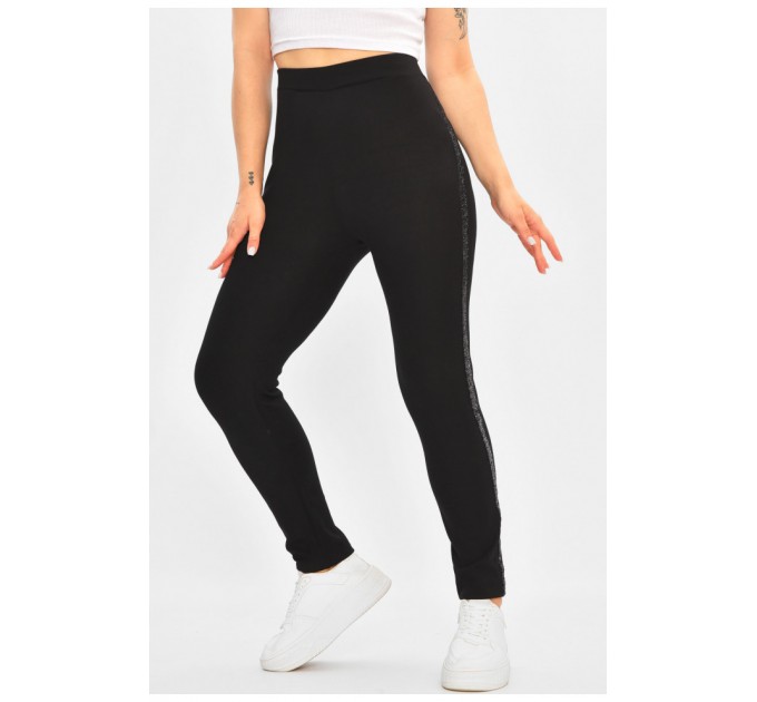 Лосини жіночі напівбатальні чорного кольору 173311L