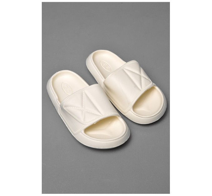 Шлепанцы пена женские белого цвета 174809L